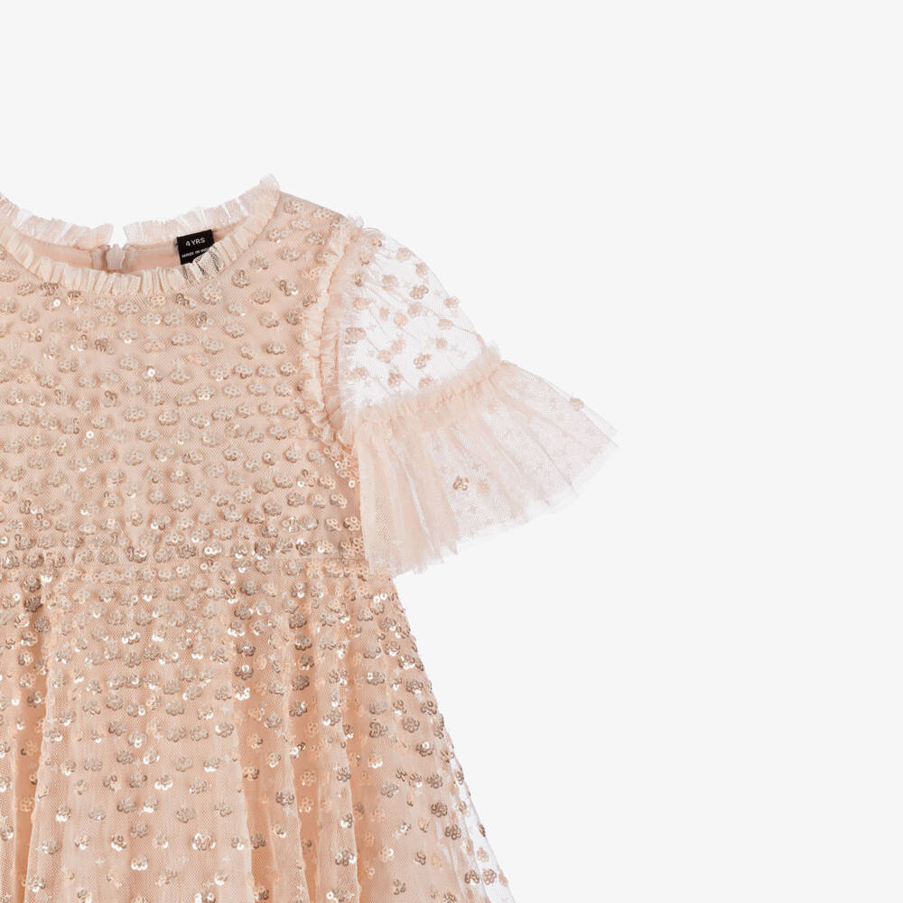 Needle & Thread-Платье из мягкого розового блестящего тюля для девочек | Childrensalon Outlet