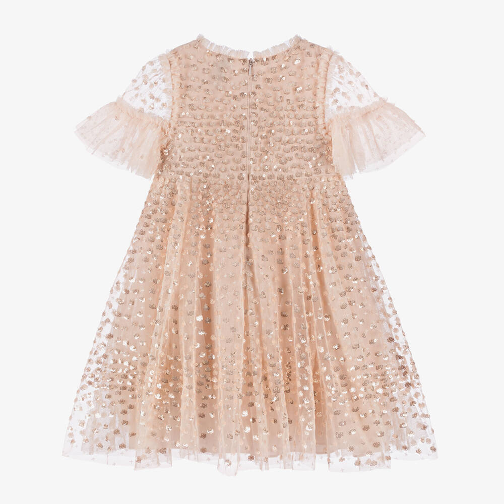 Needle & Thread-Платье из мягкого розового блестящего тюля для девочек | Childrensalon Outlet