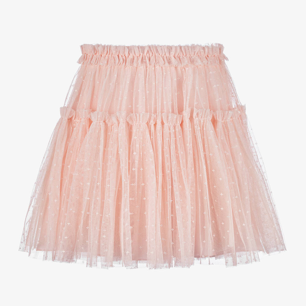 Needle & Thread-Girls Starry Pink Tulle Skirt | Childrensalon Outlet