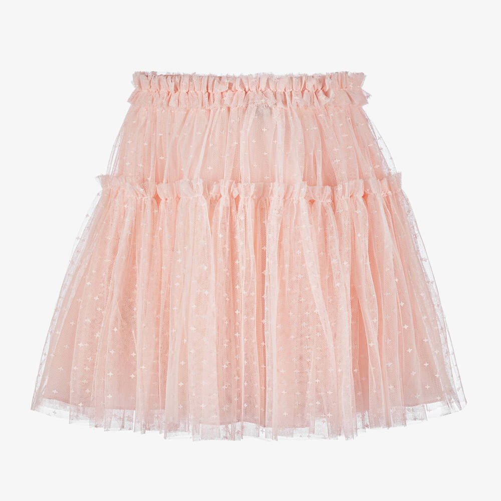 Needle & Thread-Girls Starry Pink Tulle Skirt | Childrensalon Outlet