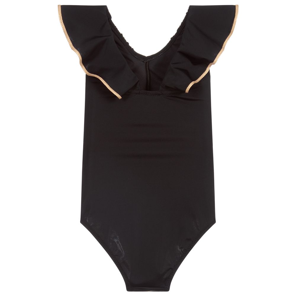 Nessi Byrd-Черно-золотистый купальник (UV50) | Childrensalon Outlet