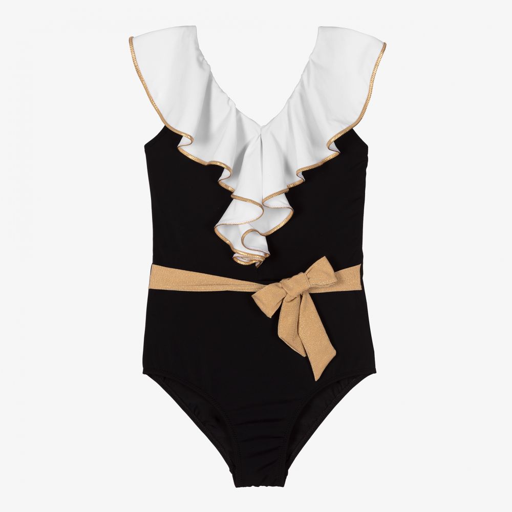 Nessi Byrd - Black & White Swimsuit (UV50) | Childrensalon