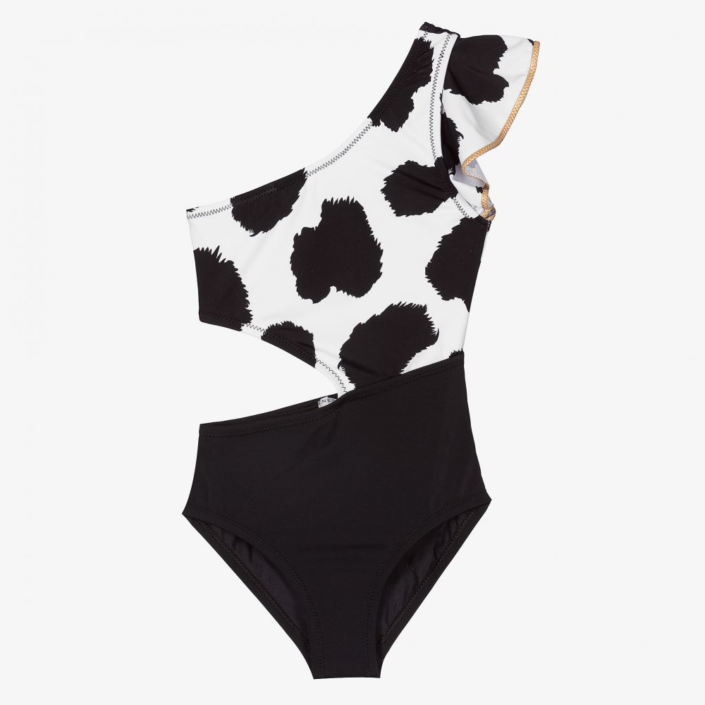 Nessi Byrd-Black & White Swimsuit (UV50) | Childrensalon Outlet
