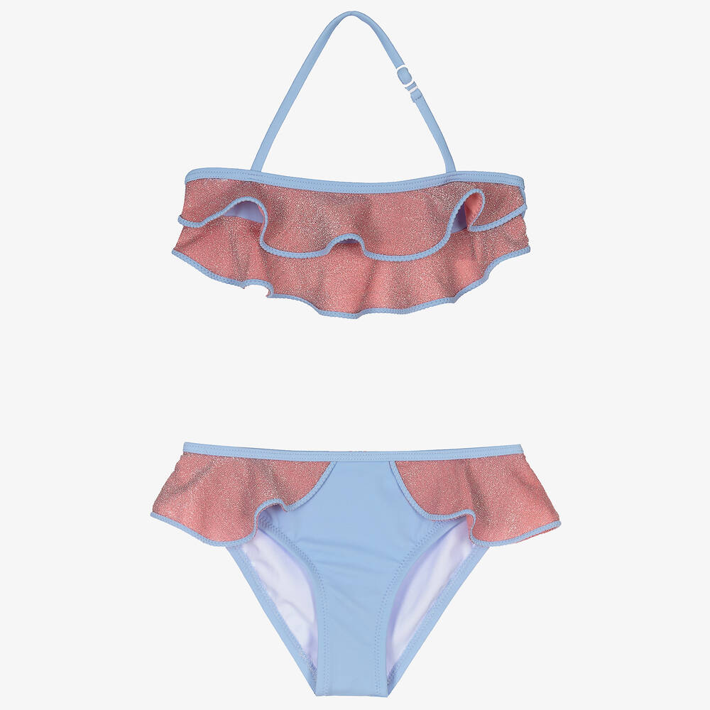 Nessi Byrd - Bikini in Blau und Rosa (LSF 50) | Childrensalon