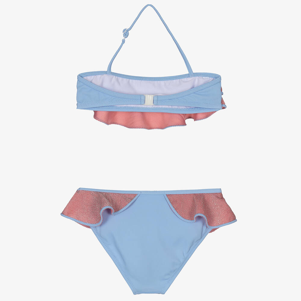 Nessi Byrd-Розово-голубое бикини (UV50) | Childrensalon Outlet