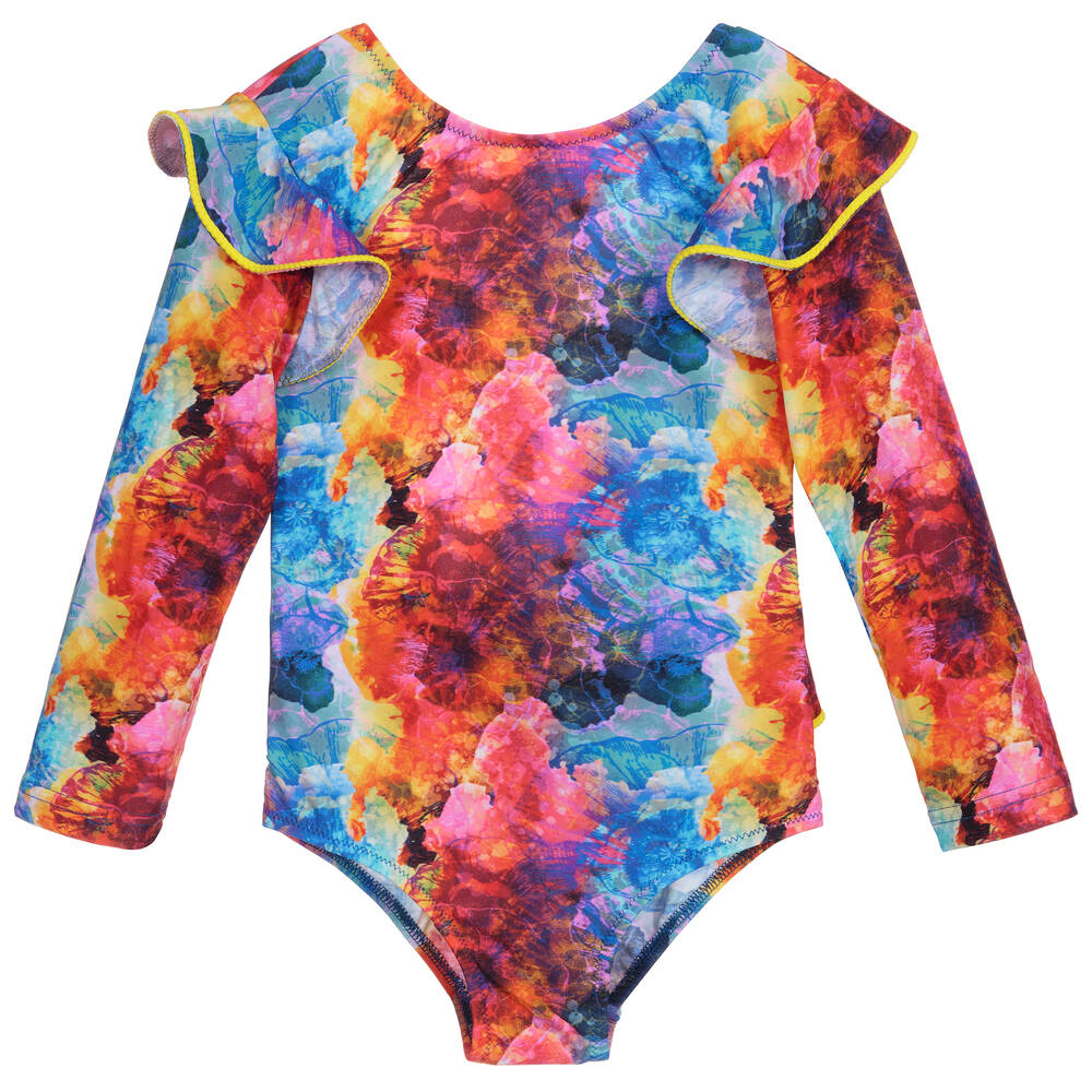 Nessi Byrd - Blue & Red Swimsuit (UV50) | Childrensalon