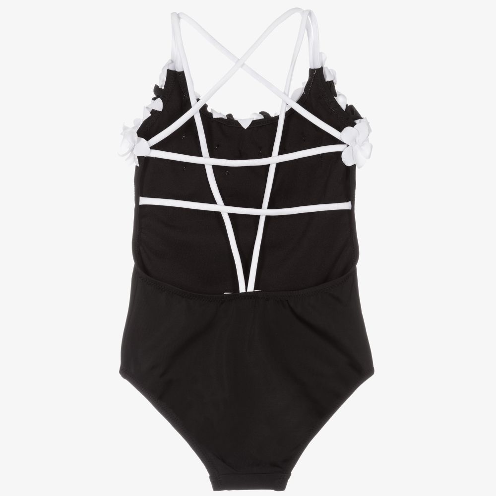 Nessi Byrd-Girls Black Swimsuit (UV50) | Childrensalon Outlet