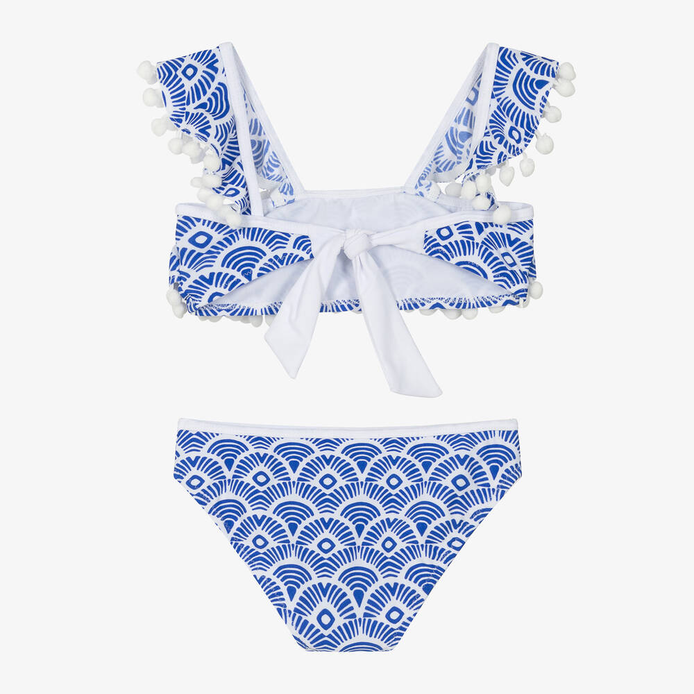 نيسي بيرد-مايو بيكيني لون أزرق للبنات (UPF50) | Childrensalon Outlet