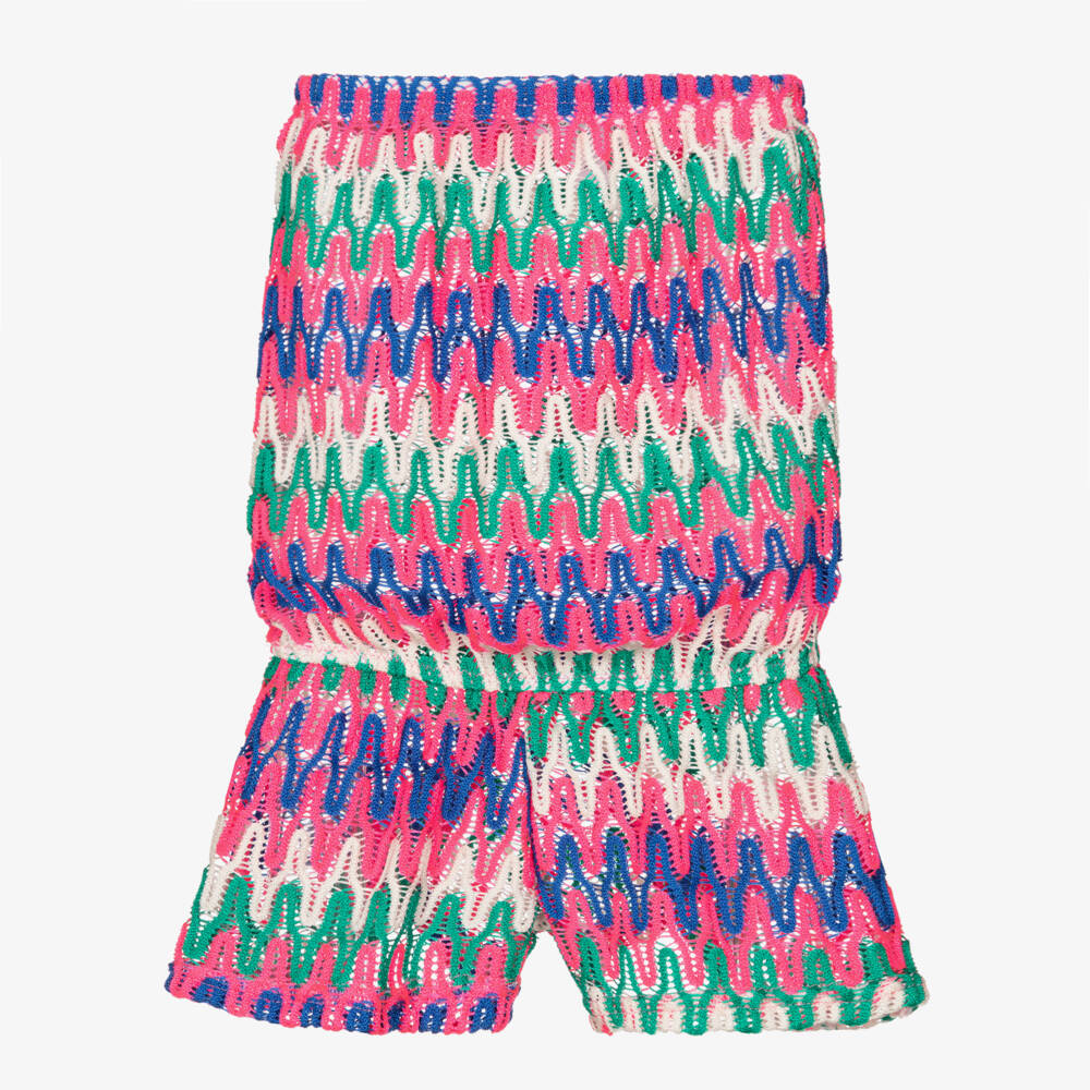 Nessi Byrd-Girls Crochet Lace Beach Jumpsuit | Childrensalon Outlet