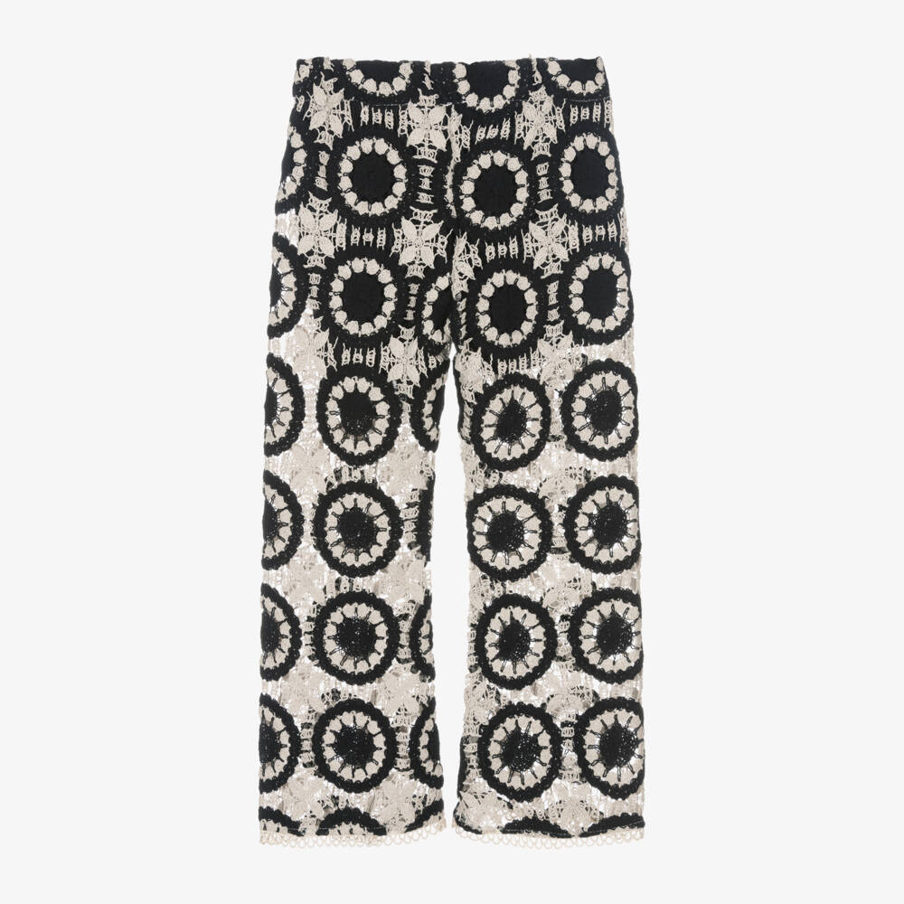 Nessi Byrd-Girls Crochet Pattern Trousers | Childrensalon Outlet