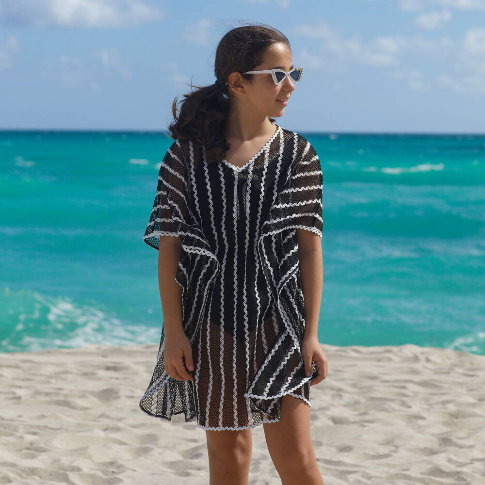 Nessi Byrd-غطاء شاطئ أنيق للبنات بالكروشيه | Childrensalon Outlet