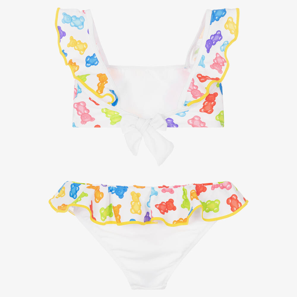 Nessi Byrd-Girls Gummy Bear Print Bikini (UV50) | Childrensalon Outlet