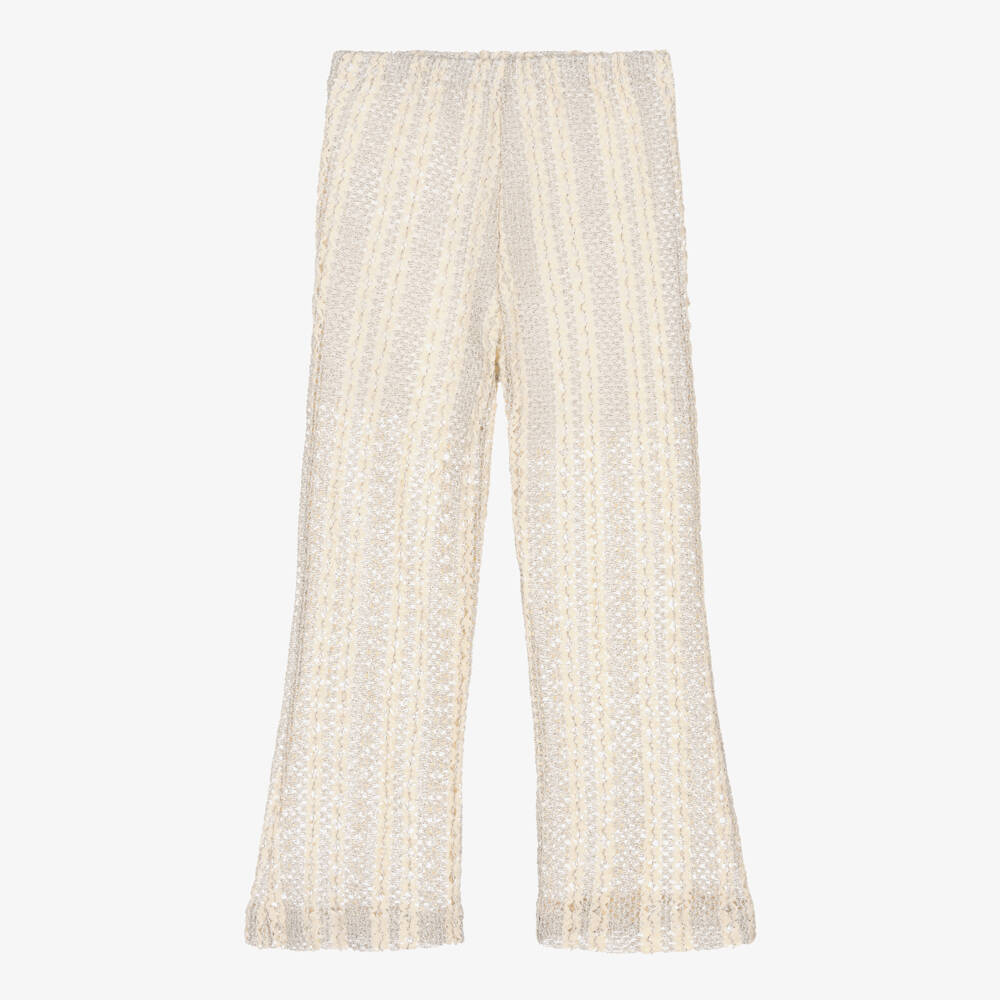 Nessi Byrd-بنطلون كروشيه عاجي للبنات | Childrensalon Outlet