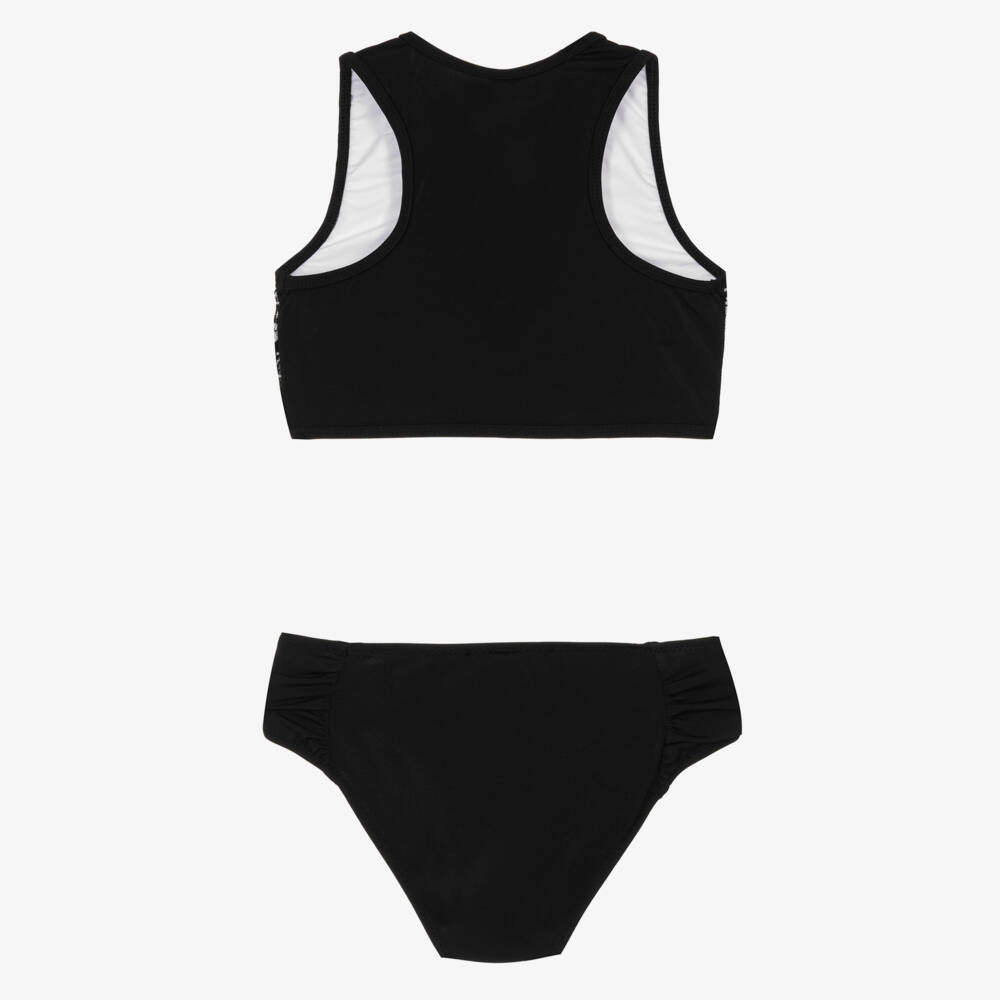 Nessi Byrd-Girls Monochrome Patterned Bikini | Childrensalon Outlet