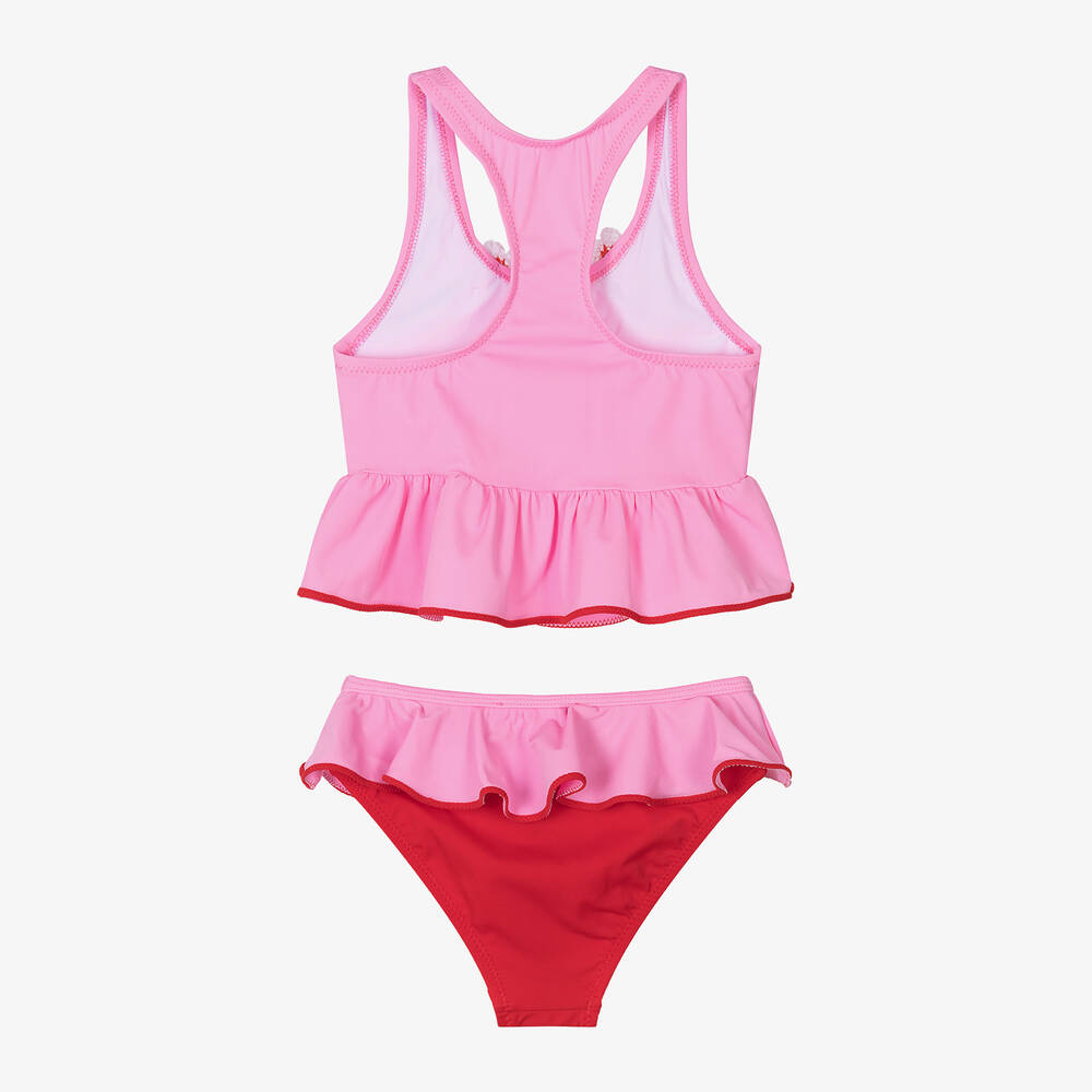 نيسي بيرد-مايو بيكيني لون زهري مطرز بورود كروشيه (UV50) | Childrensalon Outlet