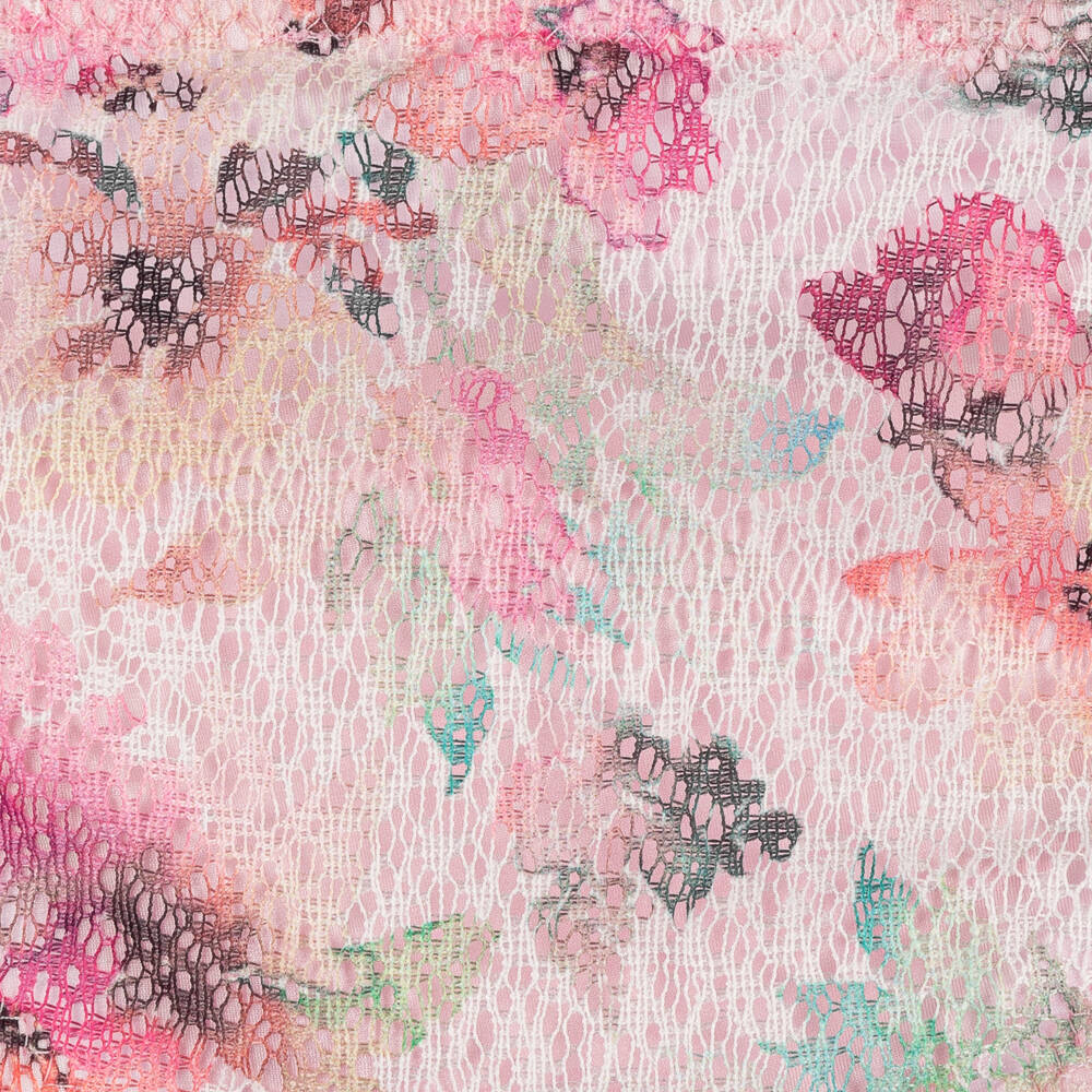 Nessi Byrd-Girls Pink Watercolour Lace Bikini | Childrensalon Outlet