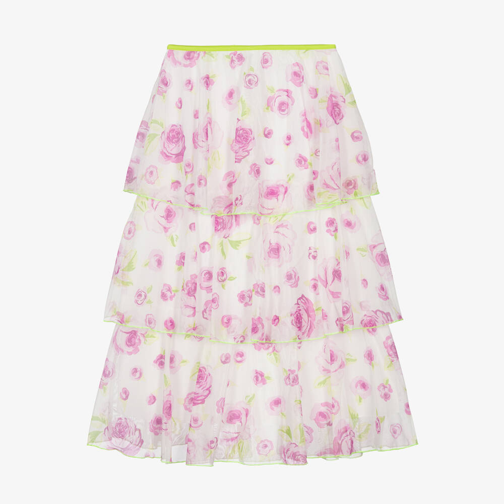 Nessi Byrd-تنورة شاطئية بنفسجية مزينة بالزهور للبنات | Childrensalon Outlet