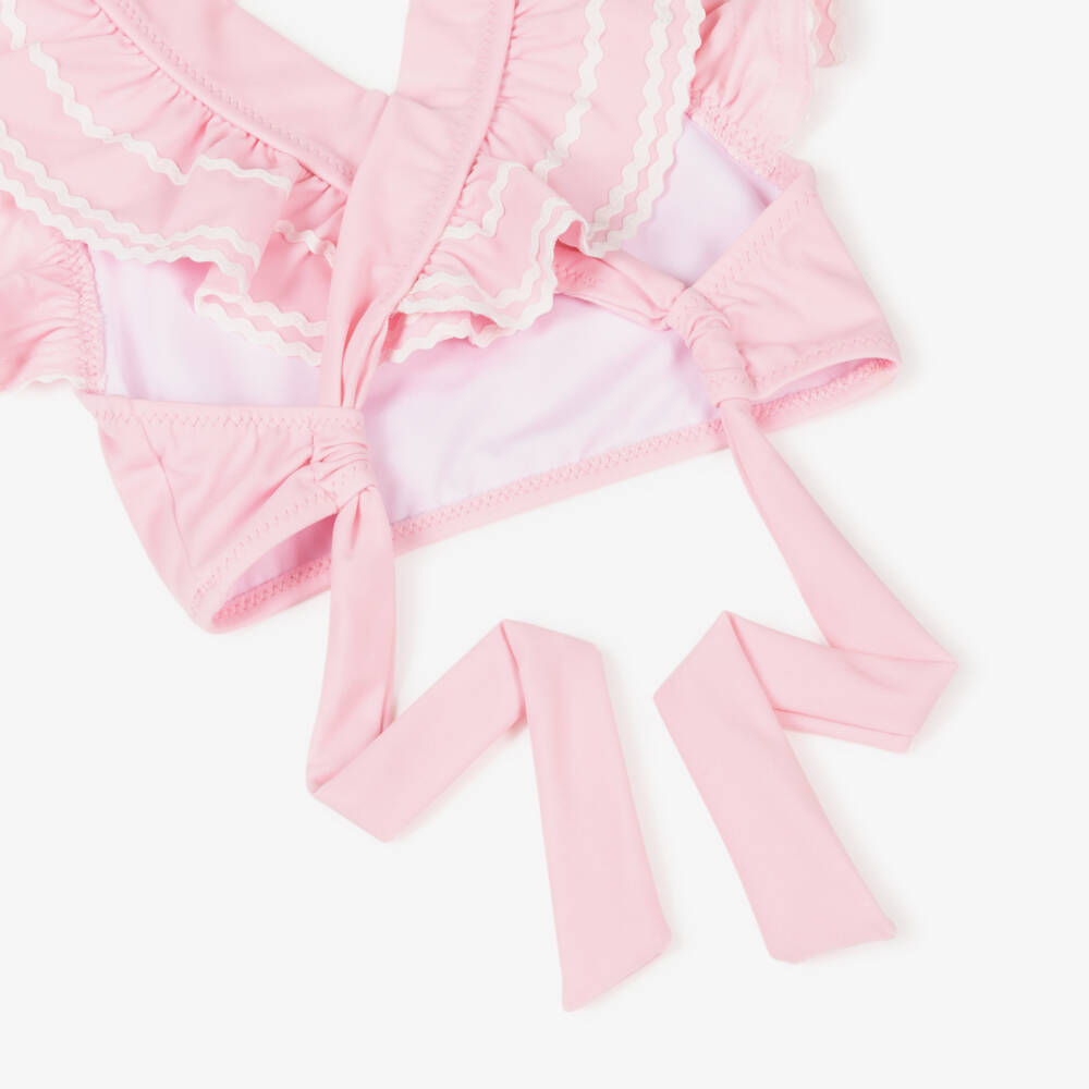 Nessi Byrd-Girls Rosy Ruffle Swim Set UV50 | Childrensalon Outlet