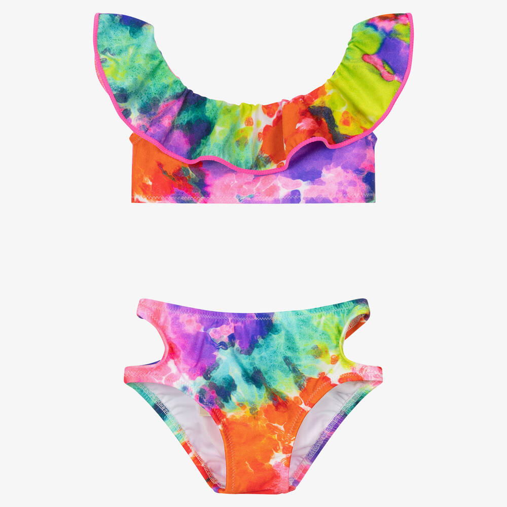 Nessi Byrd - Girls Tie Dye Bikini (UV50) | Childrensalon