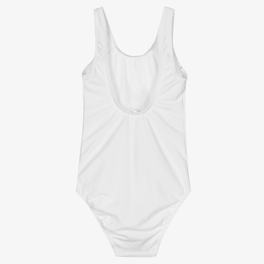 Nessi Byrd-Girls White Swimsuit (UV50) | Childrensalon Outlet