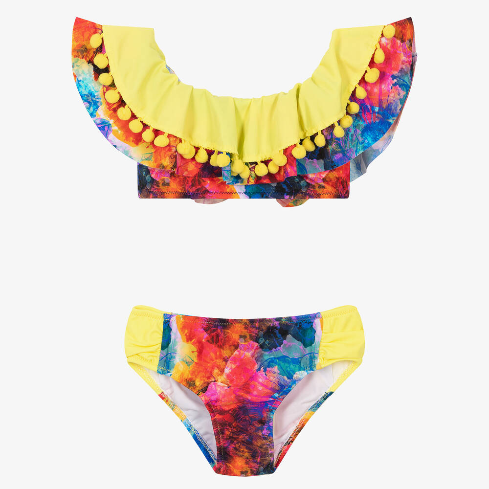 Nessi Byrd Girls Yellow Bikini UV50 Childrensalon Outlet