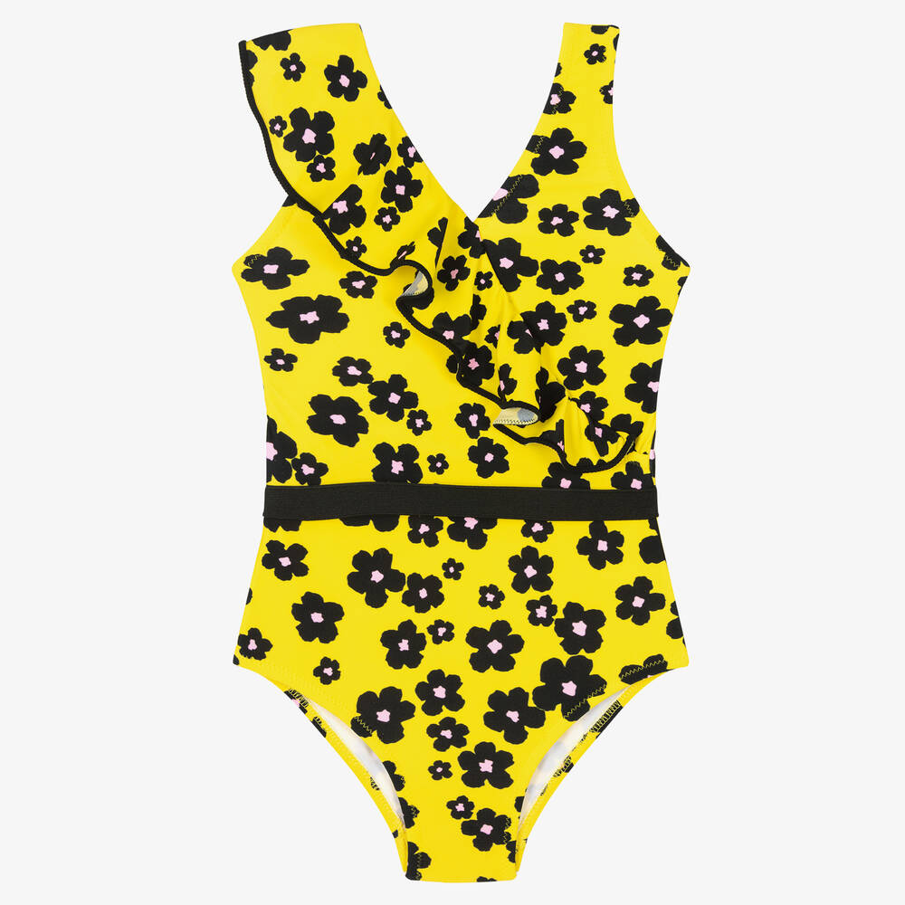 Nessi Byrd - Girls Yellow Swimsuit (UV30) | Childrensalon