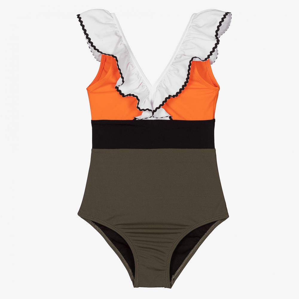 Nessi Byrd - Maillot de bain vert kaki (UV 50) | Childrensalon