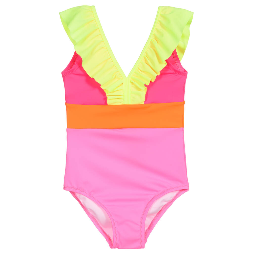 Nessi Byrd - Neonpinker Badeanzug (UV 50) | Childrensalon