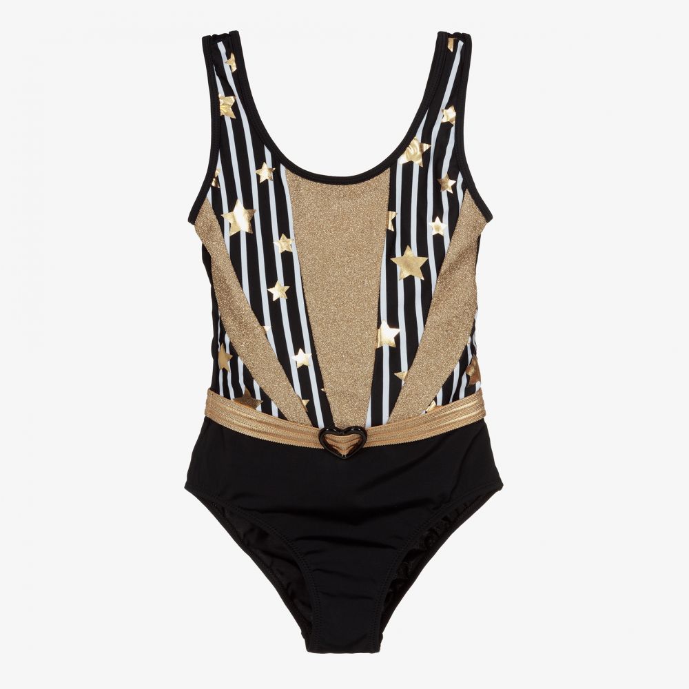 Nessi Byrd - Teen Black Swimsuit (UV50) | Childrensalon