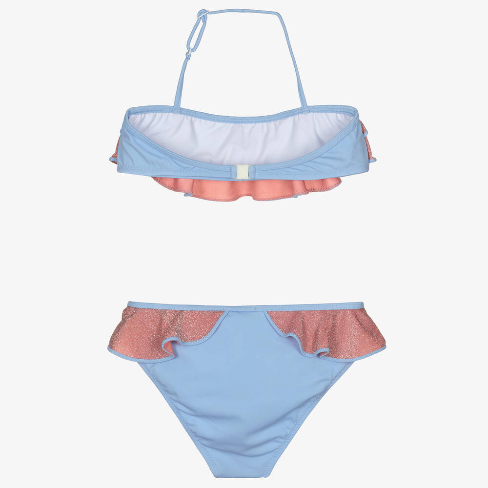 Nessi Byrd-Розово-голубое бикини для подростков (UV50) | Childrensalon Outlet