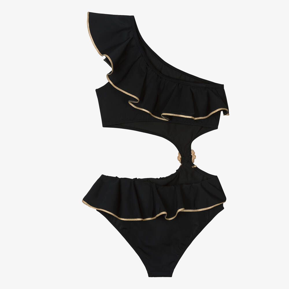 Nessi Byrd-مايّو لون أسود للمراهقات (UV50) | Childrensalon Outlet