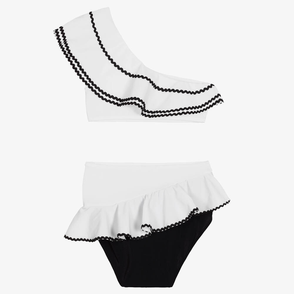 Nessi Byrd-White & Black Bikini (UV50) | Childrensalon Outlet