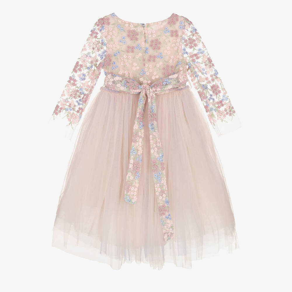 Nicki Macfarlane-Очаровательное розовое платье из тюля для девочек | Childrensalon Outlet
