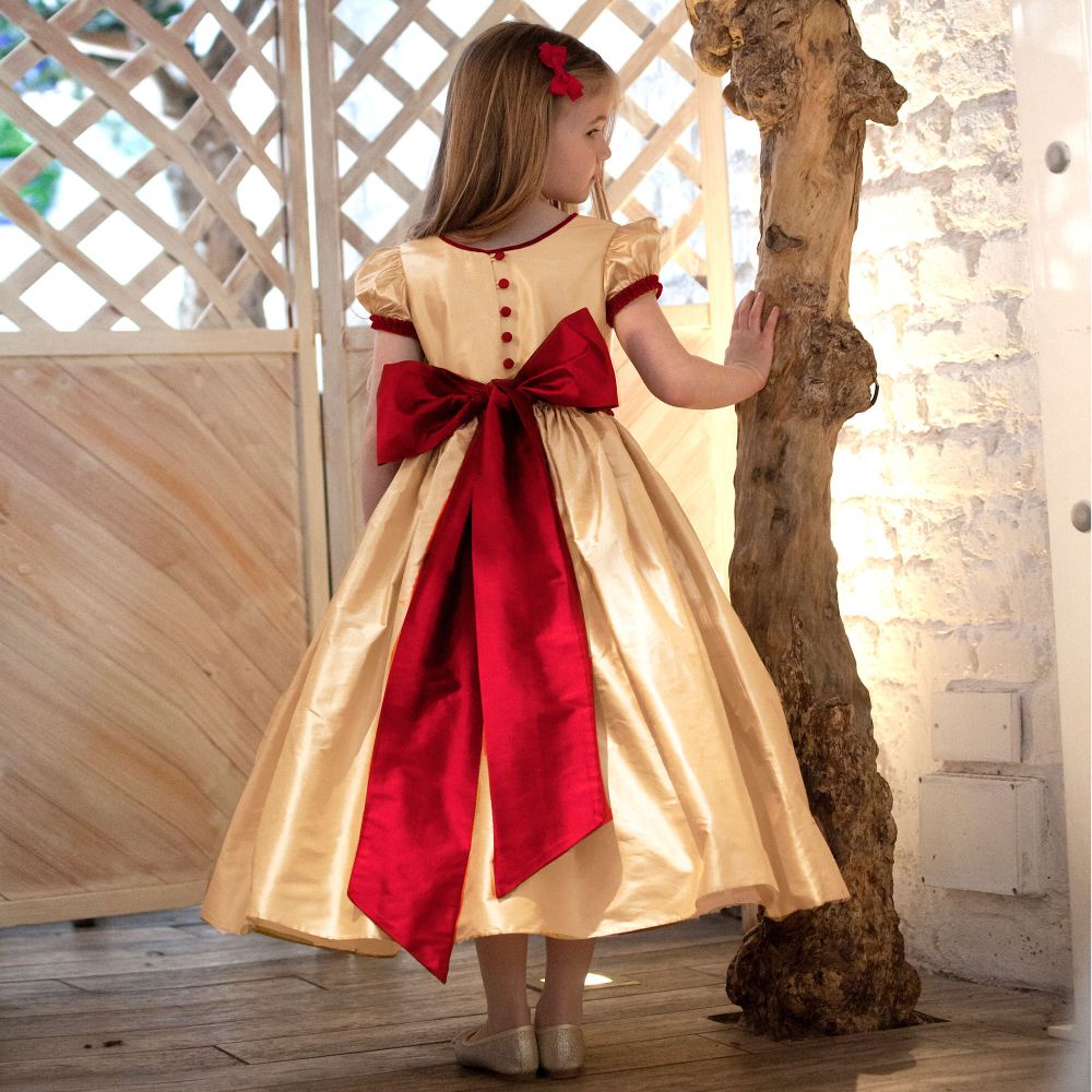 Silk gown new arrivals for girls