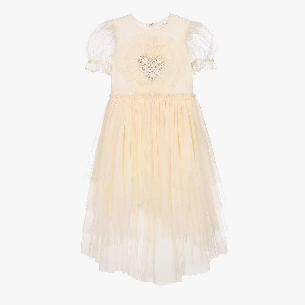 Nicki Macfarlane - Elfenbeinfarbenes Seiden-Herzkleid  | Childrensalon