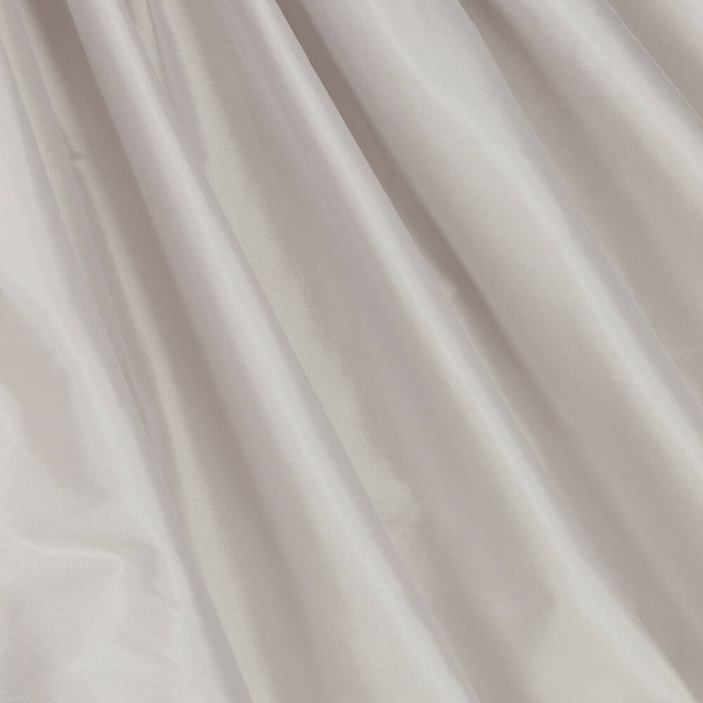 Nicki Macfarlane-Girls Silver Silk Tulle Adorned Dress | Childrensalon Outlet