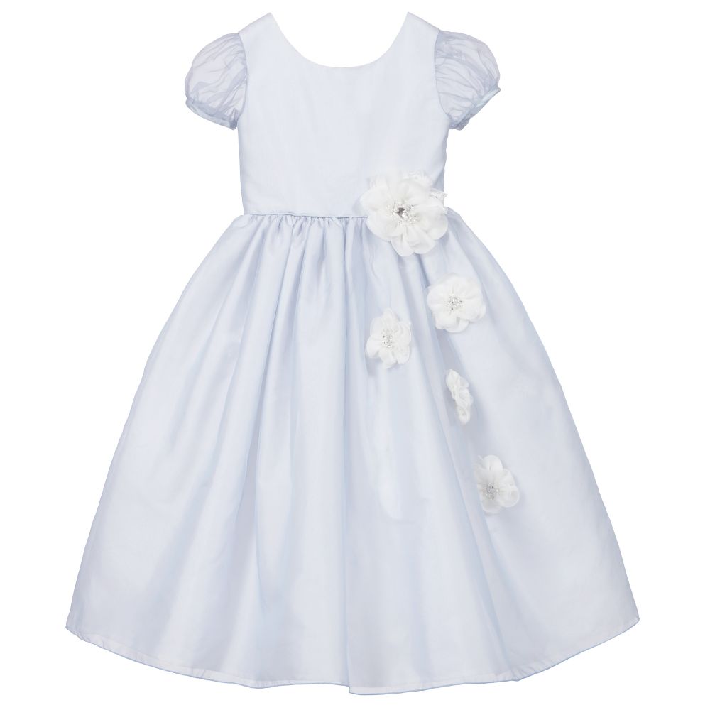 Nicki Macfarlane - Pale Blue Silk Organza Dress | Childrensalon