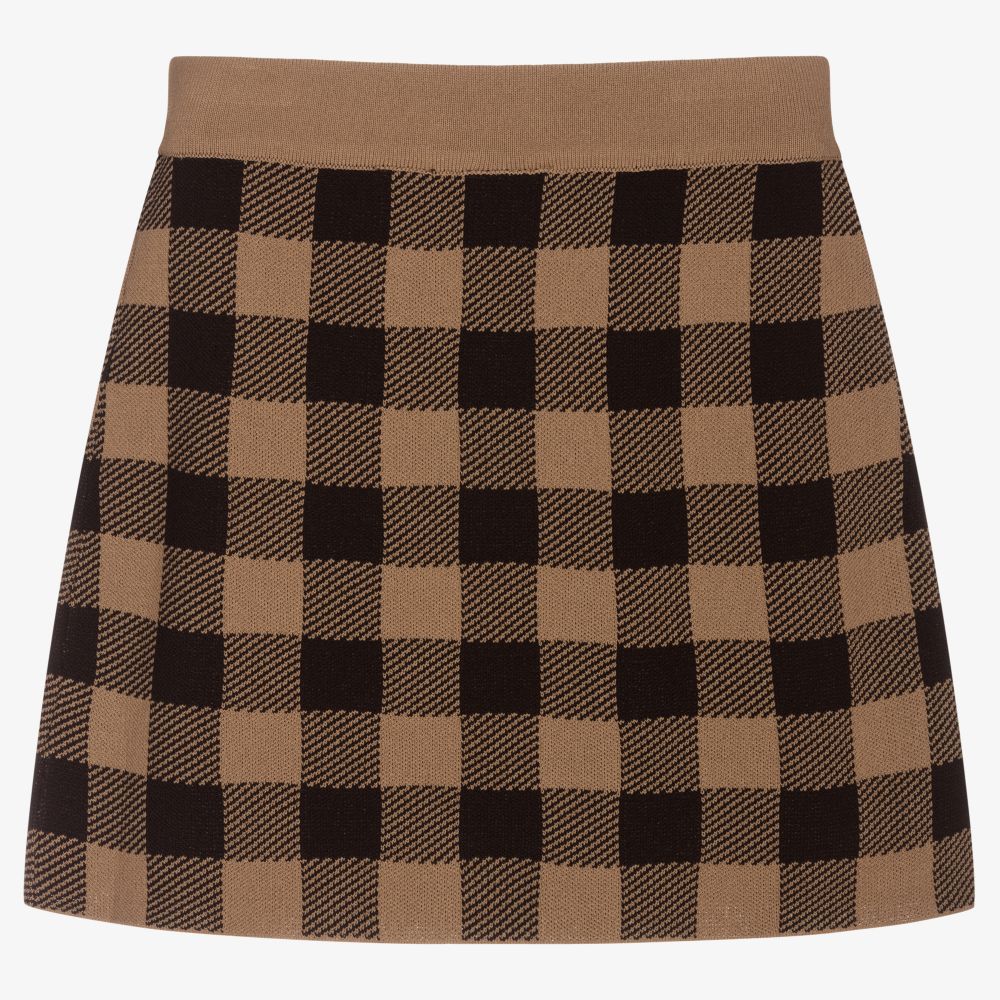 NIK&NIK-Черно-коричневая трикотажная юбка | Childrensalon Outlet