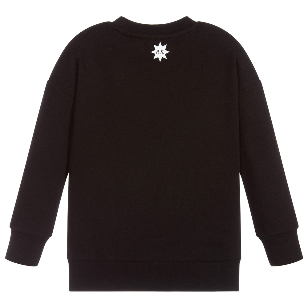 NIK&NIK-Black Cotton Sweatshirt | Childrensalon Outlet