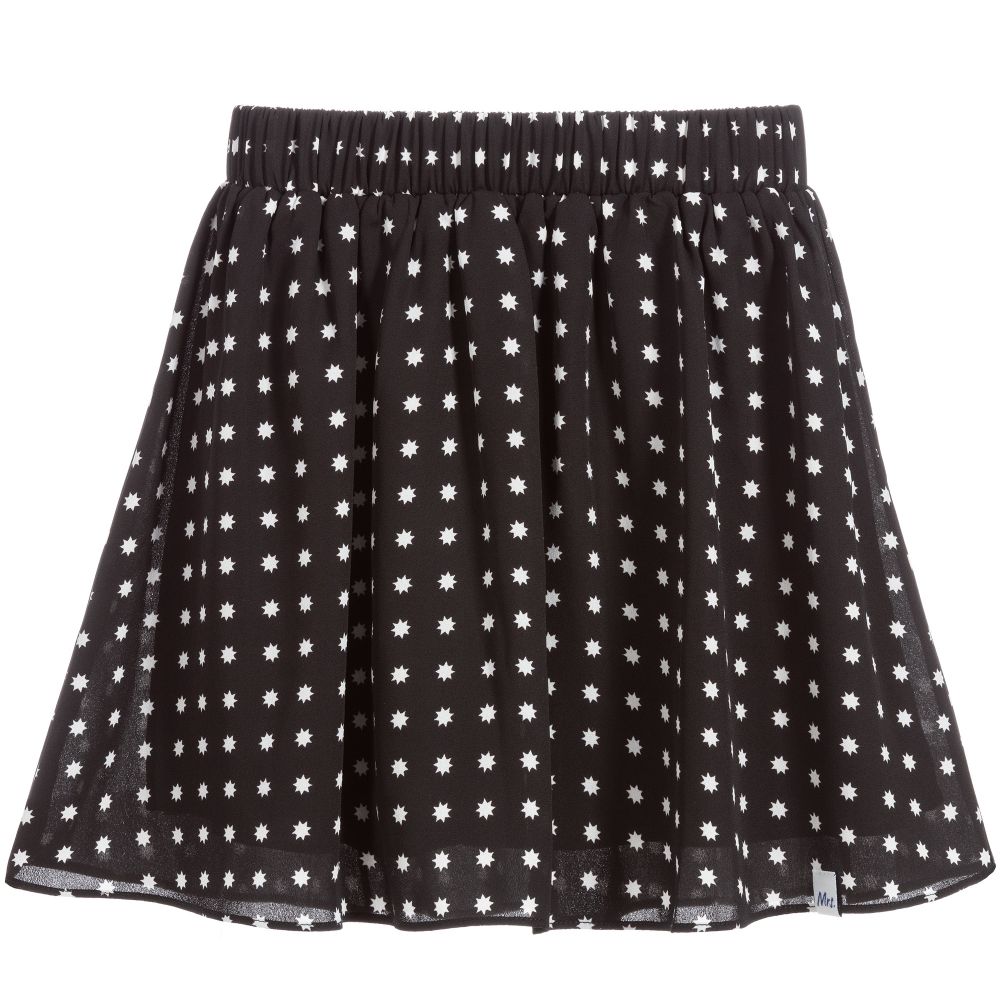 NIK&NIK - Black Crêpe Chiffon Skirt | Childrensalon