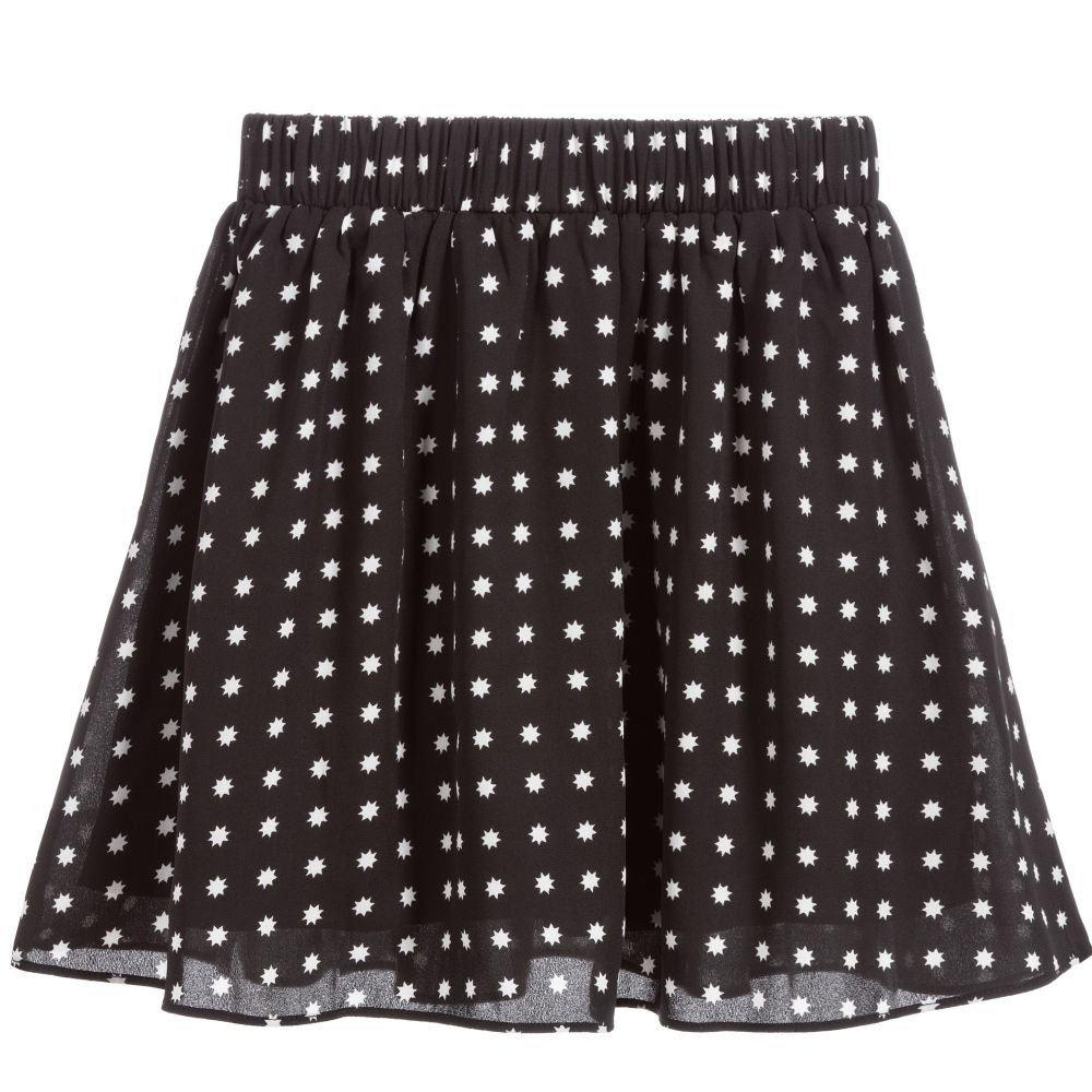 NIK&NIK-Black Crêpe Chiffon Skirt | Childrensalon Outlet
