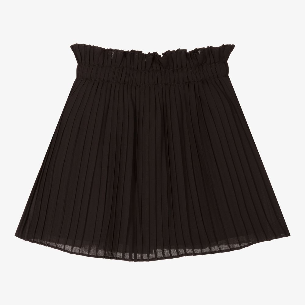 NIK&NIK-تنورة شيفون بكسرات لون أسود | Childrensalon Outlet