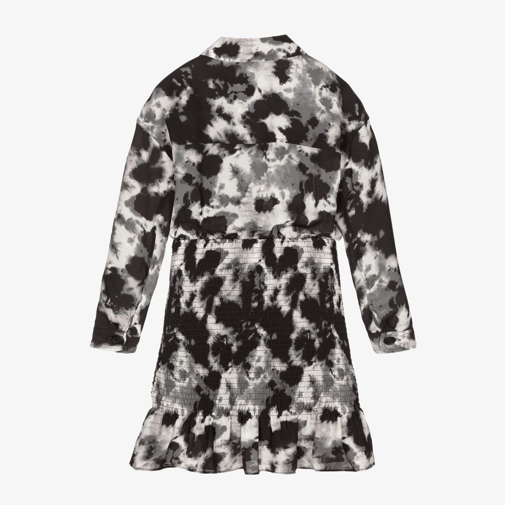 NIK&NIK-Black Tie Dye Chiffon Dress | Childrensalon Outlet