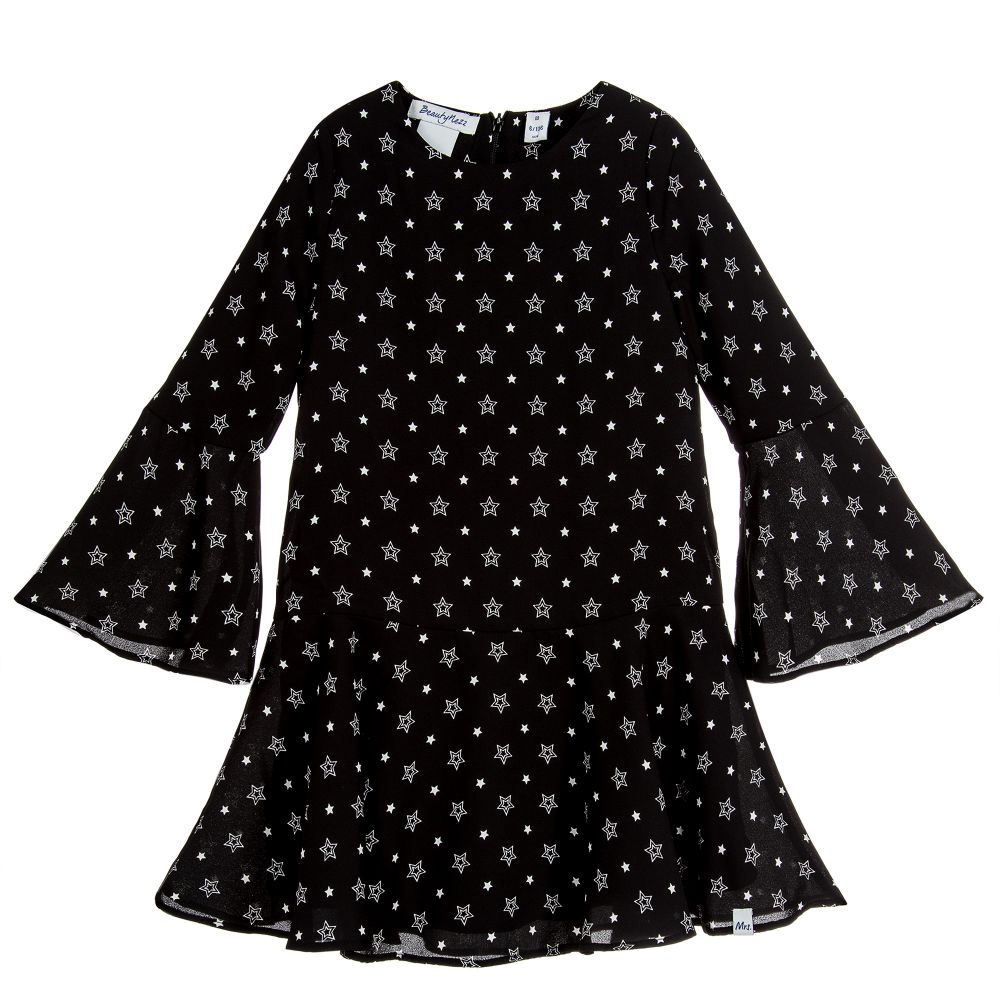 NIK&NIK X BEAUTYNEZZ - Black Viscose Dress | Childrensalon