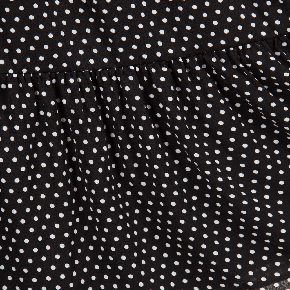 NIK&NIK-Черное платье в белый горошек | Childrensalon Outlet