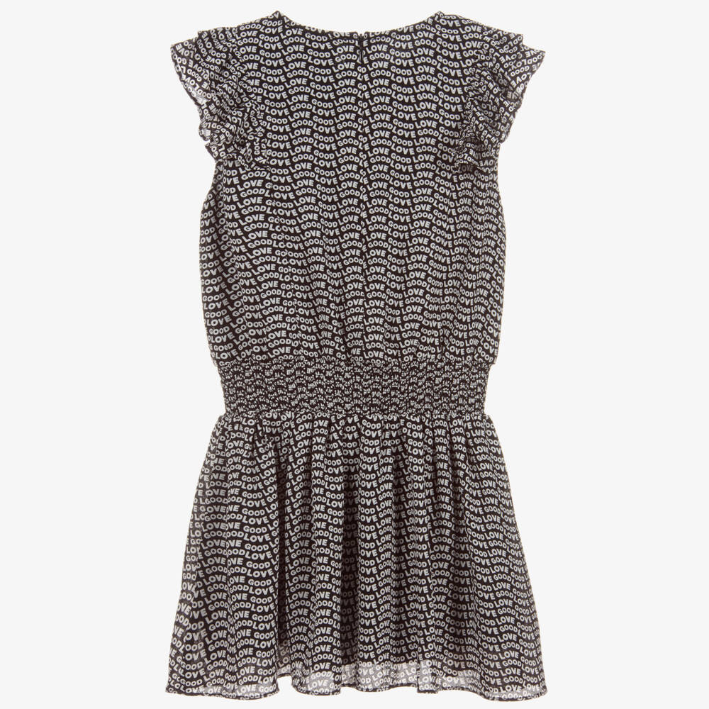 NIK&NIK-Black & White Ruffle Dress | Childrensalon Outlet