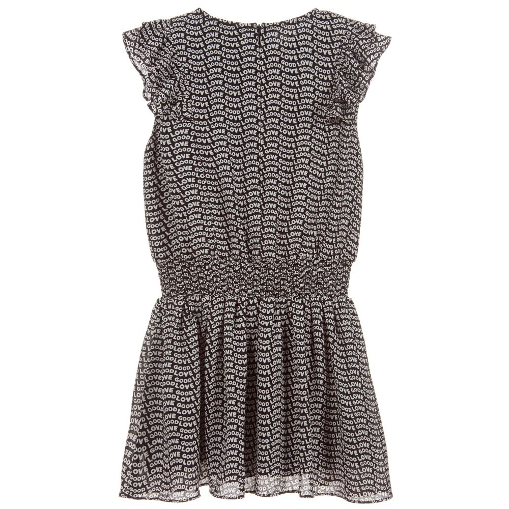 NIK&NIK-Black & White Ruffle Dress | Childrensalon Outlet