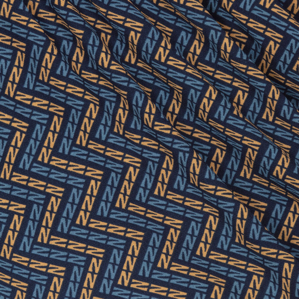 NIK&NIK-Blue Chiffon Zigzag Skirt | Childrensalon Outlet