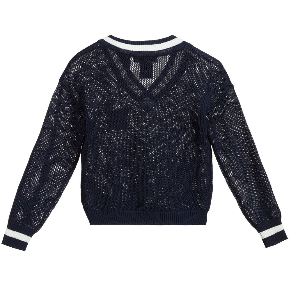 نك آند نك-كنزة مزيج فيسكوز شفّاف لون كحلي و عاجي للبنات | Childrensalon Outlet