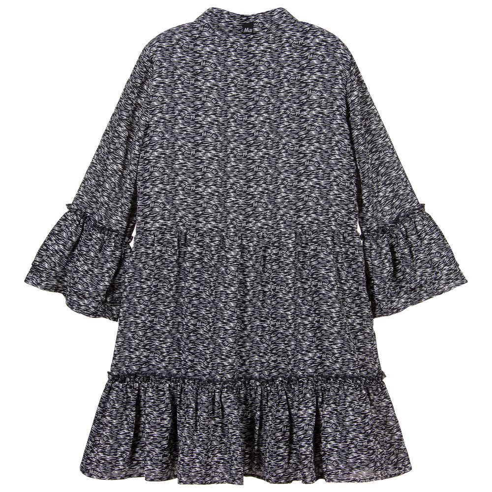 NIK&NIK-Blue & White Crêpe Dress | Childrensalon Outlet